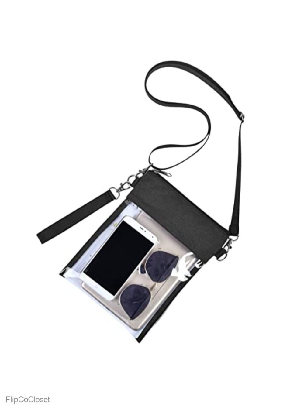 Stadium Approved Clear Transparent Crossbody Bag Wristlet